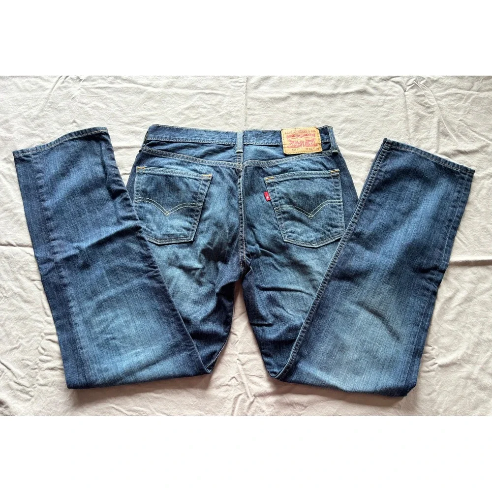 Levis 514 Straight Fit Jeans Mens 31x32 Dark Wash Denim Pants 00514-0164